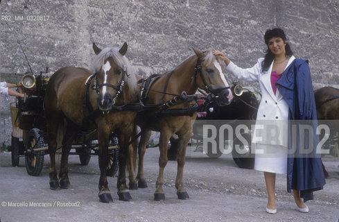 Salzburg, 1989. Italian soprano and dubbing actress Fiamma Izzo DAmico / Salisburgo, 1989. Fiamma Izzo DAmico, soprano e doppiatrice - ©Marcello Mencarini/Rosebud2