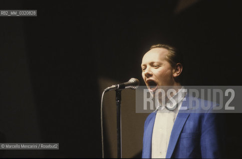 British pop-jazz-rock musician Joe Cocker (about 1985) / Il musicista pop-jazz-rock Joe Cocker (1985 circa) - ©Marcello Mencarini/Rosebud2