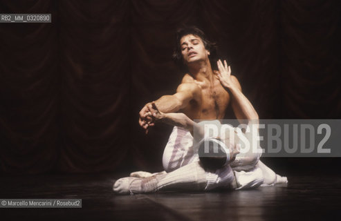 Ballet dancers Carla Fracci and Gheorghe Iancu performing (1983) / i ballerini Carla Fracci e Gheorghe Iancu durante uno spettacolo (1983) - ©Marcello Mencarini/Rosebud2