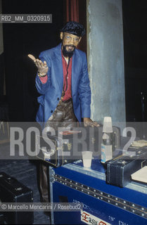 Rome, Olympic Theater, 1980. Jazz saxophonist Joseph Jarman, founder member of the Art Ensemble of Chicago / Roma, Teatro Olimpico, 1980. Il sassofonista jazz Joseph Jarman, fondatore e membro dellArt Ensemble of Chicago,  - ©Marcello Mencarini/Rosebud2