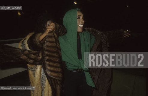 Rome, 1986. Model-singer Grace Jones after a shooting for a Fendi furs campaign / Roma, 1986. La modella-cantante Grace Jones dopo aver posato per una campagna delle pellicce Fendi - ©Marcello Mencarini/Rosebud2