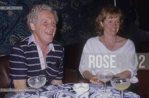 Venice Film Festival, about 1985. Swedish actors Erland Josephson and Liv Ullmann / Mostra del Cinema di Venezia, 1985 circa. Gli attori Erland Josephson e Liv Ullmann - ©Marcello Mencarini/Rosebud2