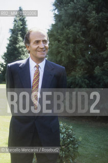 Palace of Zarzuela (Madrid). King Juan Carlos of Spain (1989) / Palazzo della Zarzuela (Madrid). Il re Juan Carlos di Spagna (1989) - ©Marcello Mencarini/Rosebud2