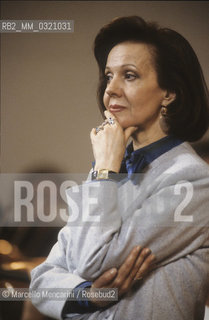 Bulgarian-Italian soprano Raina Kabaivanska during a rehearsal (about 1990) / Il soprano Raina Kabaivanska durante una prova (1990 circa) - ©Marcello Mencarini/Rosebud2