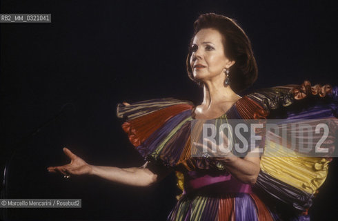 Venice, 1991. Hungarian-Italian soprano Raina Kabaivanska / Venezia, 1991. Il soprano Raina Kabaivanska - ©Marcello Mencarini/Rosebud2