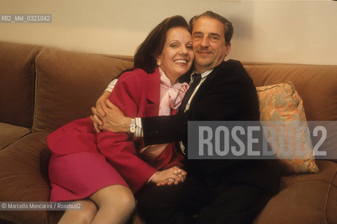 Modena, 1991. Bulgarian-Italian soprano Raina Kabaivanska and her husband Franco Guandalini in their house / Modena, 1991. Il soprano Raina Kabaivanska nella sua casa - ©Marcello Mencarini/Rosebud2