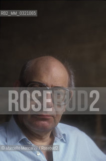 Rome, 1992. German-Argentinian composer Mauricio Kagel / Roma, 1992. Il compositore Mauricio Kagel - ©Marcello Mencarini/Rosebud2