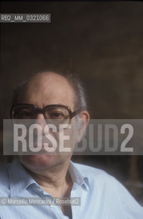 Rome, 1992. German-Argentinian composer Mauricio Kagel / Roma, 1992. Il compositore Mauricio Kagel - ©Marcello Mencarini/Rosebud2