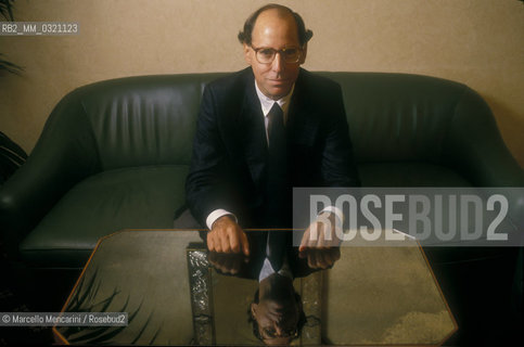 American businessman, former journalist and amateur conductor Gilbert Kaplan, 1990 / Luomo daffari americano, ex giornalista e direttore dorchestra amatoriale Gilbert Kaplan, 1990 - ©Marcello Mencarini/Rosebud2