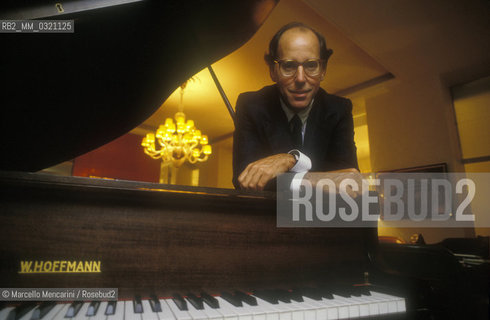 American businessman, former journalist and amateur conductor Gilbert Kaplan, 1990 / Luomo daffari americano, ex giornalista e direttore dorchestra amatoriale Gilbert Kaplan, 1990 - ©Marcello Mencarini/Rosebud2