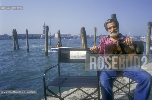 Venice Art Biennale 1993. American artist Allan Kaprow / Biennale Arte di Venezia 1993. Lartista americano Allan Kaprow - ©Marcello Mencarini/Rosebud2