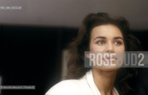 Cannes Film Festival 1984. French actress Valérie Kaprisky, in competition with the movie La femme publique directed by Andrej Zulawski / Festival del Cinema di Cannes 1984. Latrice Valérie Kaprisky, in concorso con il film La femme publique di Andrej Zulawsky - ©Marcello Mencarini/Rosebud2