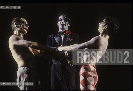 Rome, 1993. British choreographer and dancer Lindsay Kemp (on the left) / Roma, 1993. Il coreografo e ballerino Lindsay Kemp (a sinistra) - ©Marcello Mencarini/Rosebud2