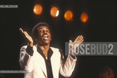 Rome, about 1985. American soul-pop singer-songwriter Ben E. King / Roma, 1985 circa. Il cantante Ben E. King - ©Marcello Mencarini/Rosebud2