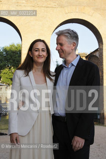 Festival of Literatures, Rome 2012. Sophie Kinsella (nom de plume of British author Madeleine Townley Wickham) and her husband Henry Wickham / Festival Letterature, Roma 2012. Sophie Kinsella (pseudonimo della scrittrice inglese Madeleine Townley Wickham) e suo mariito Henry Wickam - ©Marcello Mencarini/Rosebud2