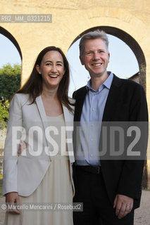 Festival of Literatures, Rome 2012. Sophie Kinsella (nom de plume of British author Madeleine Townley Wickham) and her husband Henry Wickham / Festival Letterature, Roma 2012. Sophie Kinsella (pseudonimo della scrittrice inglese Madeleine Townley Wickham) e suo mariito Henry Wickam - ©Marcello Mencarini/Rosebud2