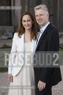 Festival of Literatures, Rome 2012. Sophie Kinsella (nom de plume of British author Madeleine Townley Wickham) and her husband Henry Wickham / Festival Letterature, Roma 2012. Sophie Kinsella (pseudonimo della scrittrice inglese Madeleine Townley Wickham) e suo mariito Henry Wickam - ©Marcello Mencarini/Rosebud2