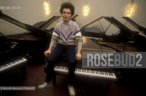 Russian classical pianist Evgeny Kissin (1991) / Il pianista Evgenij Kissin (1991) - ©Marcello Mencarini/Rosebud2