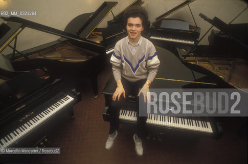 Russian classical pianist Evgeny Kissin (1991) / Il pianista Evgenij Kissin (1991) - ©Marcello Mencarini/Rosebud2