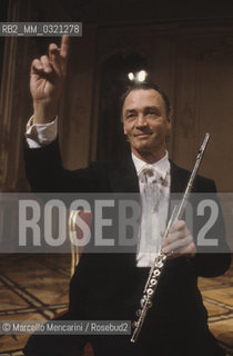 Rome, 1982. Swiss flautist Conrad Klemm / Roma, 1982. Il flautista Konrad Klemm - ©Marcello Mencarini/Rosebud2