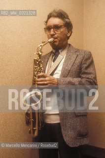 Rome, 1985. American jazz composer and saxophonist Lee Konitz / Roma, 1985 circa. Il compositore e sassofonista jazz Lee Konitz - ©Marcello Mencarini/Rosebud2