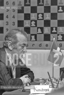 Russian professional chess player Viktor Korchnoi (about 1980) / Lo scacchista Viktor Korchnoi (1980 circa) - ©Marcello Mencarini/Rosebud2