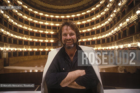 Naples, San Carlo Theater, 1987. Austrian conductor Gustav Kuhn/ Napoli, Teatro San Carlo, 1987. Il direttore dorchestra Gustav Kuhn - ©Marcello Mencarini/Rosebud2