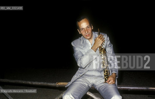 Jazz Sxophonist Steve Lacy (about 1985) / Il sassofonista jazz Steve Lacy (1985 circa) - ©Marcello Mencarini/Rosebud2