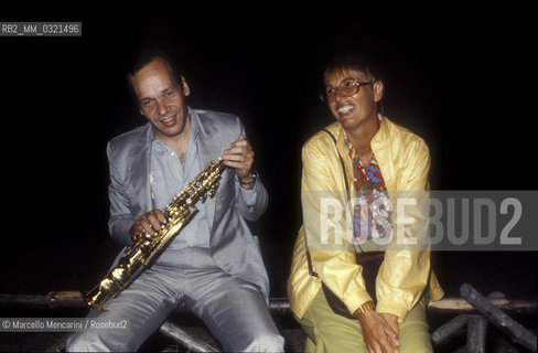 Jazz Sxophonist Steve Lacy and ? (about 1985) / Il sassofonista jazz Steve Lacy e ? (1985 circa) - ©Marcello Mencarini/Rosebud2