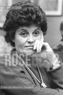 Italian writer Gina Lagorio (1981) / La scrittrice Gina Lagorio (1981) - ©Marcello Mencarini/Rosebud2