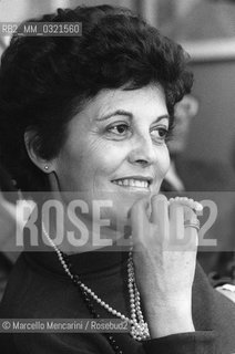 Italian writer Gina Lagorio (1981) / La scrittrice Gina Lagorio (1981) - ©Marcello Mencarini/Rosebud2