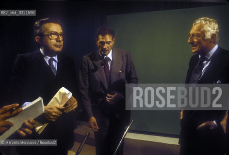 Rome, 1979. Italian politician Giulio Andreotti, trade unionist Luciano Lama and inustrialist Gianni Agnelli / Roma, 1979. Il politico Giulio Andreotti, il sindacalista Luciano Lama e lindustriale Gianni Agnelli - ©Marcello Mencarini/Rosebud2