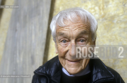 Venice, about 1983. French photographer Jacques-Henri Lartigue / Venezia, 1983 circa. Il fotografo Jacques-Henri Lartigue - ©Marcello Mencarini/Rosebud2