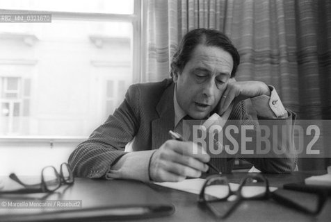 Bari, 1980. Italian publisher Vito Laterza at work in his office / Bari, 1980. Leditore Vito Laterza nel suo ufficio - ©Marcello Mencarini/Rosebud2