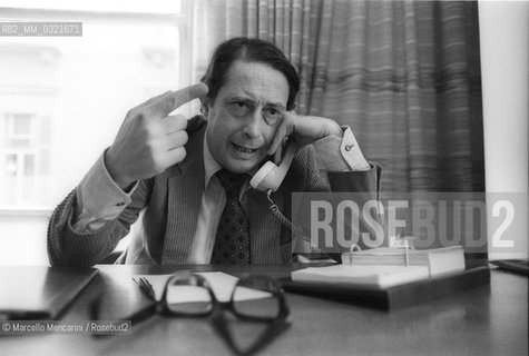 Bari, 1980. Italian publisher Vito Laterza at work in his office / Bari, 1980. Leditore Vito Laterza nel suo ufficio - ©Marcello Mencarini/Rosebud2