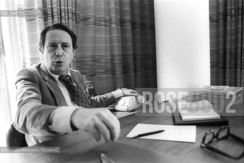 Bari, 1980. Italian publisher Vito Laterza at work in his office / Bari, 1980. Leditore Vito Laterza nel suo ufficio - ©Marcello Mencarini/Rosebud2