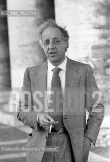 Vatican City, St. Peters Square 1979. Italian journalist and expert in Vaticans issues Benny Lai / Città del Vaticano, Piazza S. Pietro, 1979. Il giornalista vaticanista Benny Lai - ©Marcello Mencarini/Rosebud2