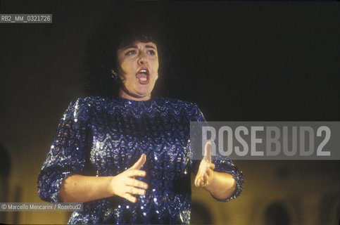 Italian mezzo-soprano Serena Lazzarini, 1992 / Il mezzosoprano Serena Lazzarini, 1992 - ©Marcello Mencarini/Rosebud2