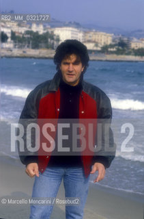 Sanremo Music Festival 1987. Italian pop singer Fausto Leali / Festival di Sanremo 1987. Il cantante Fausto Leali - ©Marcello Mencarini/Rosebud2