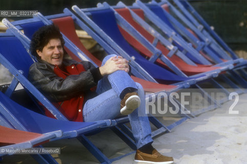 Sanremo Music Festival 1987. Italian pop singer Fausto Leali / Festival di Sanremo 1987. Il cantante Fausto Leali - ©Marcello Mencarini/Rosebud2