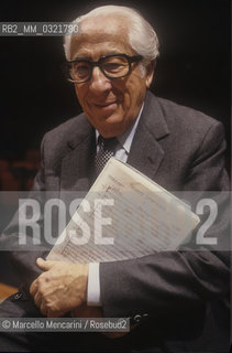 Rome, 1989. German conductor Ferdinand Leitner / Roma, 1989. Il direttore dorchestra Ferdinand Leitner - ©Marcello Mencarini/Rosebud2