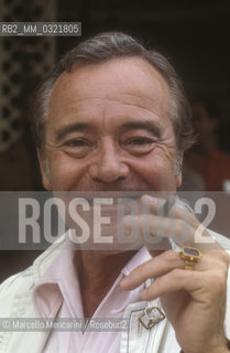 Venice film Festival 1992. Actor Jack Lemmon, winner of the Coppa Volpi award for best actor for his role in Glengarry Glen Ross directed by James Foley / Mostra del Cinema di Venezia 1992. Lattore Jack Lemmon, vincitore della Coppa Volpi come miglior attore per il suo ruolo nel film Americani, diretto da James Foley - ©Marcello Mencarini/Rosebud2