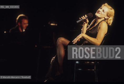 Rome, Ancient Ostia Theater, 1999. German singer and actress Ute Lemper / Roma, Teatro di Ostia Antica, 1999. La cantante e attrice tedesca Ute Lemper - ©Marcello Mencarini/Rosebud2