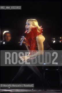 Rome, Ancient Ostia Theater, 1999. German singer and actress Ute Lemper / Roma, Teatro di Ostia Antica, 1999. La cantante e attrice tedesca Ute Lemper - ©Marcello Mencarini/Rosebud2