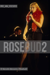 Rome, Ancient Ostia Theater, 1999. German singer and actress Ute Lemper / Roma, Teatro di Ostia Antica, 1999. La cantante e attrice tedesca Ute Lemper - ©Marcello Mencarini/Rosebud2