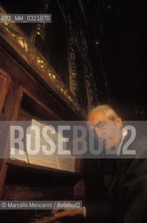 Florence, 1992. Dutch organist, harpsichordist, conductor and musicologist Gustav Leonhardt / Firenze, 1992. Lorganista, clavicembalista, direttore dorchestra e musicologo olandese Gustav Leonhardt - ©Marcello Mencarini/Rosebud2