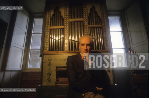 Florence, 1992. Dutch organist, harpsichordist, conductor and musicologist Gustav Leonhardt / Firenze, 1992. Lorganista, clavicembalista, direttore dorchestra e musicologo olandese Gustav Leonhardt - ©Marcello Mencarini/Rosebud2