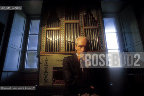 Florence, 1992. Dutch organist, harpsichordist, conductor and musicologist Gustav Leonhardt / Firenze, 1992. Lorganista, clavicembalista, direttore dorchestra e musicologo olandese Gustav Leonhardt - ©Marcello Mencarini/Rosebud2