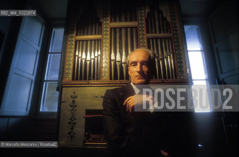 Florence, 1992. Dutch organist, harpsichordist, conductor and musicologist Gustav Leonhardt / Firenze, 1992. Lorganista, clavicembalista, direttore dorchestra e musicologo olandese Gustav Leonhardt - ©Marcello Mencarini/Rosebud2