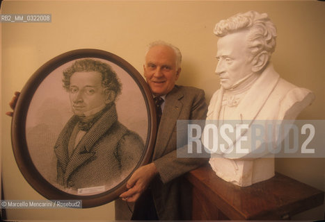 Recanati (Macerata), 1998. Franco Foschi, Director of the National Center for Leopardian Studies / Recanati (Macerata), 1998. Franco Foschi, diretore del Centro Nazionale di Studi Leopardiani
 ©Marcello Mencarini/Rosebud2